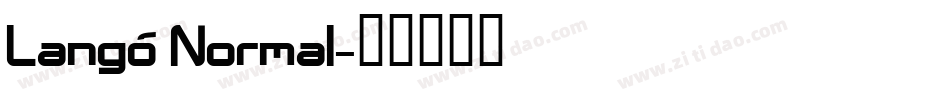 Langó Normal字体转换